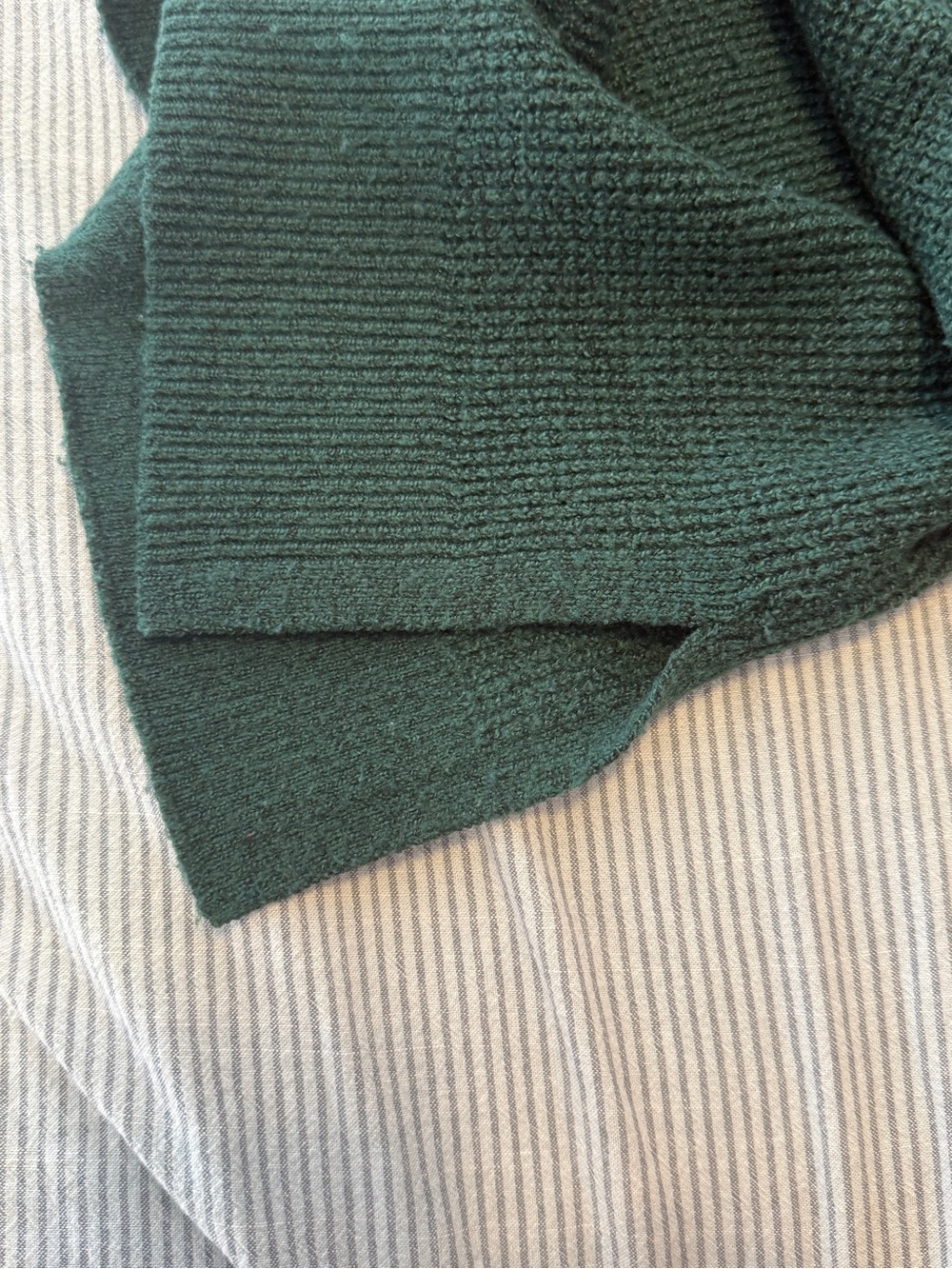 Michael Kors Forest Green Ribbed Crewneck Sweater - Picture 4 of 4